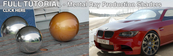 Mental Ray Production Shaders Tutorials