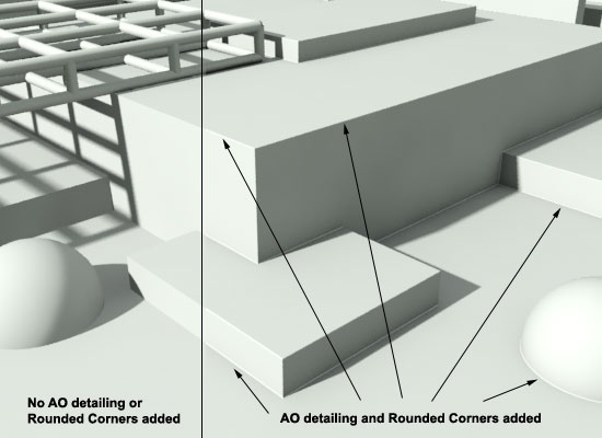 Arch&Design Rounded Corners in Mental Ray