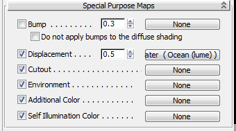 A&D Displacement map for simulating water ripples