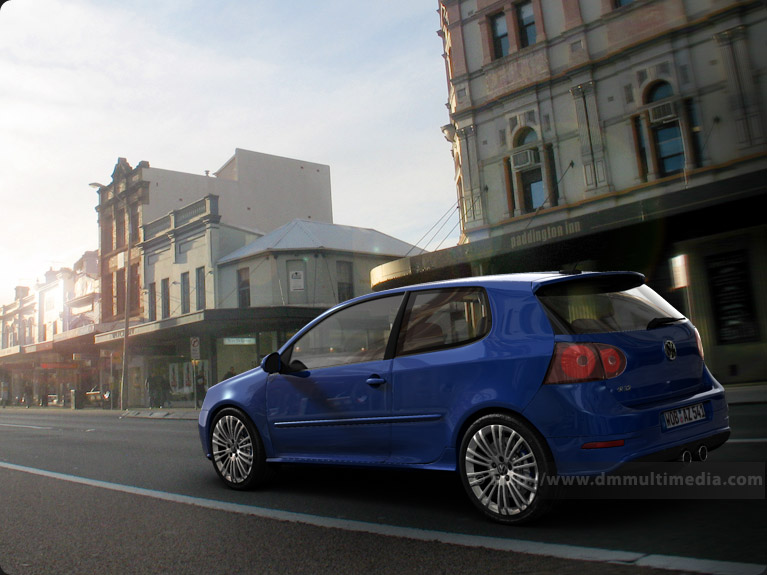 Golf R32 on the highway