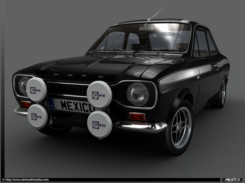 D M Multimedia | 3D Cars | Escort MKI | MKI Escort RS Wallpapers