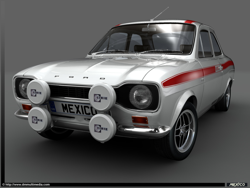 D M Multimedia | 3D Cars | Escort MKI | MKI Escort RS Wallpapers